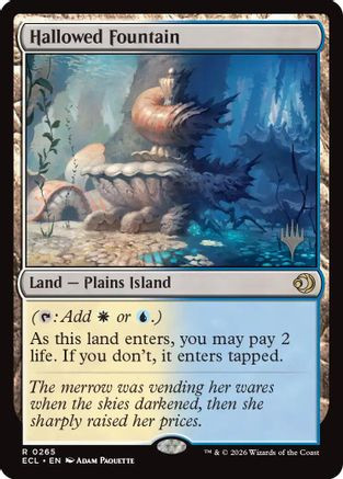 Hallowed Fountain (PPECL-265) - Promo Pack: Lorwyn Eclipsed Foil、Wizards of the Coast、kayou