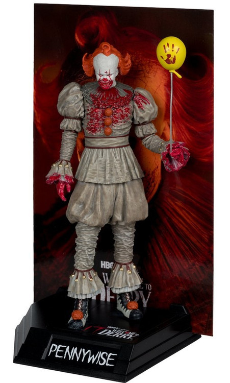 McFarlane Toys IT: Welcome to Derry Movie Maniacs Pennywise 6-Inch Posed Figure Bloody、ToyWiz、kayou