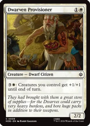 Dwarven Provisioner (HOB-009) - The Hobbit Foil、Wizards of the Coast、kayou