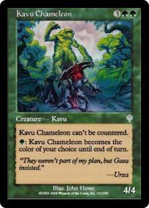 MtG Invasion Uncommon Kavu Chameleon #191、ToyWiz、kayou