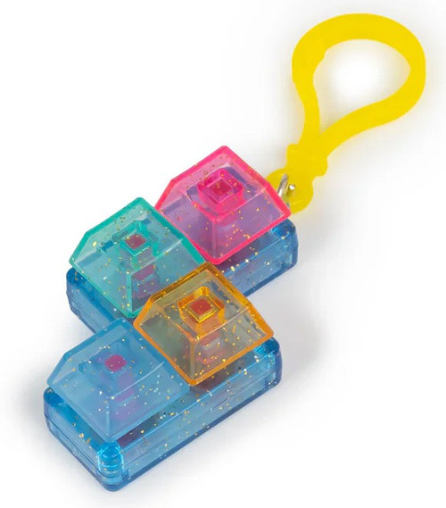 Glitter Fidget Keyboard Fidget Keychain RANDOM SHAPE、ToyWiz、kayou