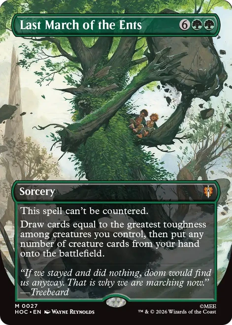 Last March of the Ents (Borderless Art) | The Hobbit Commander、Magic: The Gathering、kayou