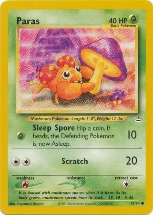 Pokemon Neo Revelation Common Paras #47 Lightly Played、ToyWiz、kayou
