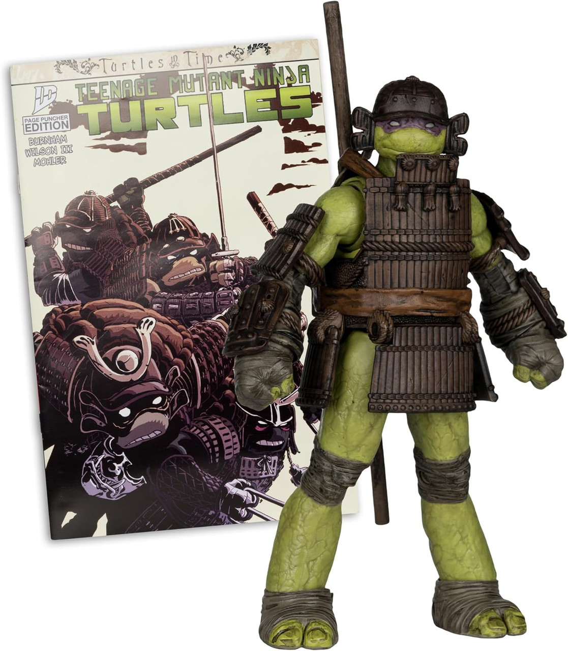 McFarlane Toys Teenage Mutant Ninja Turtles Page Punchers Donatello Action Figure with Comic Book Turtles in Time、ToyWiz、kayou