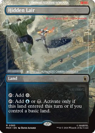 Hidden Lair (Borderless) (MSH-383) - Marvel Super Heroes、Wizards of the Coast、kayou