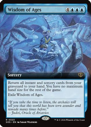 Wisdom of Ages (Extended Art) (SOS-323) - Secrets of Strixhaven、Wizards of the Coast、kayou