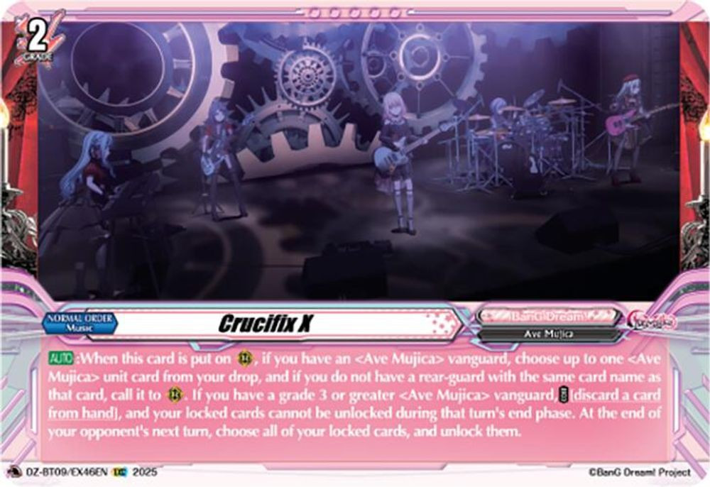 Cardfight Vanguard Trading Card Game Super Brave Detonation EXC Crucifix X DZ-BT09/EX46EN、ToyWiz、kayou