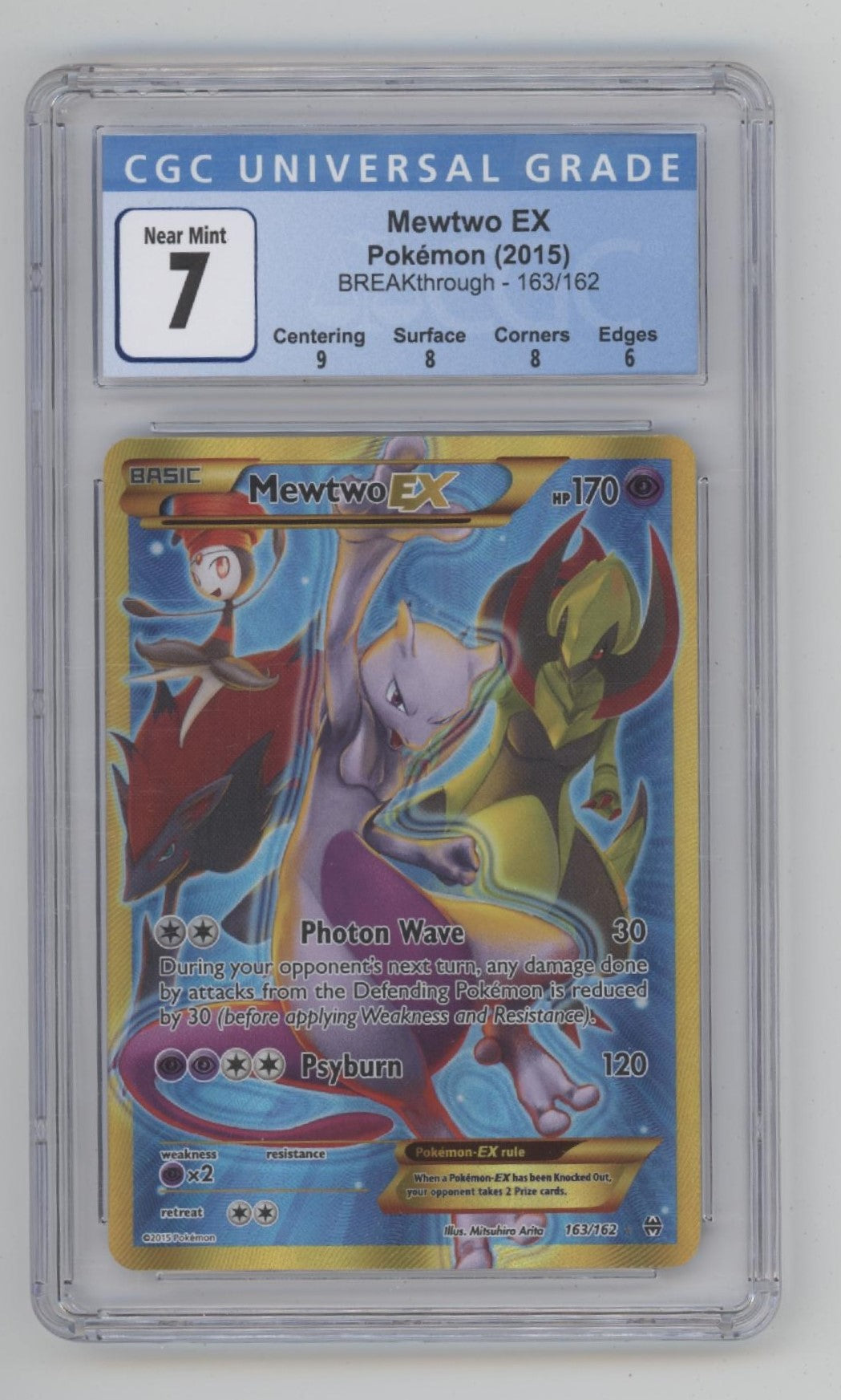Mewtwo ex Pokemon Breakthrough #163 CGC 7、Collector Store LLC Gaming、kayou