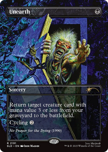 Unearth (Secret Lair - Iron Maiden: Album Art) | Secret Lair Drops、Magic: The Gathering、kayou