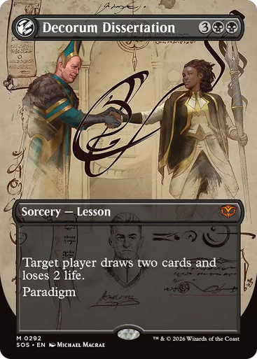 Decorum Dissertation (Borderless Field Notes Foil) | Secrets of Strixhaven、Magic: The Gathering、kayou