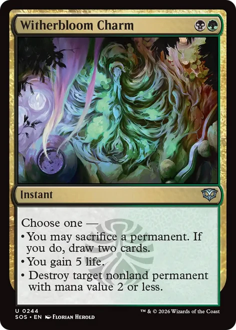 Witherbloom Charm (Foil) | Secrets of Strixhaven、Magic: The Gathering、kayou