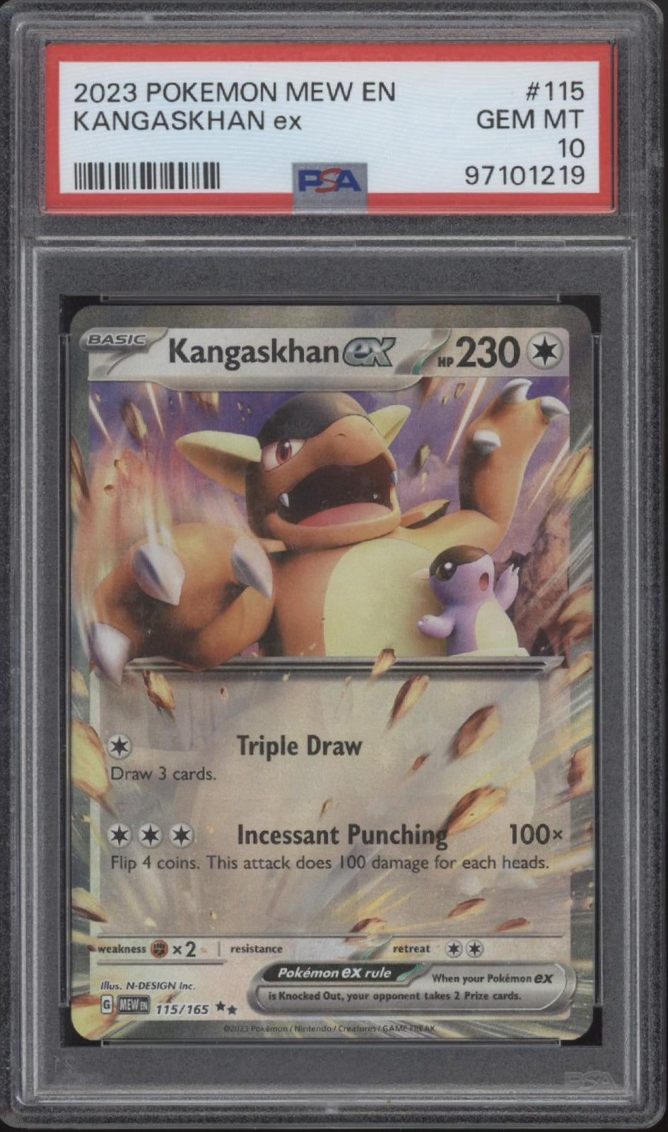 Kangaskhan ex Pokemon 151 #115 PSA 10、Collector Store LLC Gaming、kayou