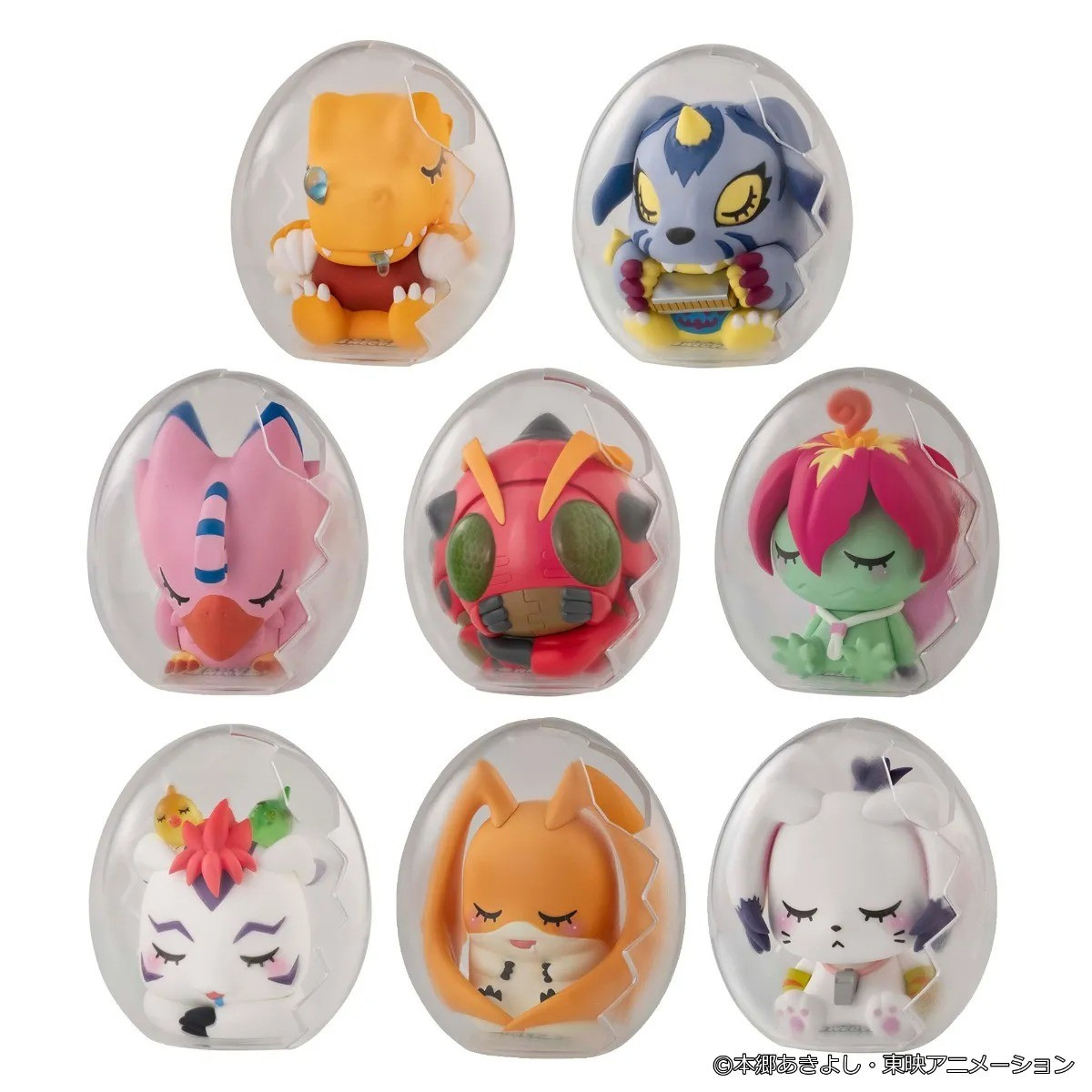 Digimon Adventure Mega Egg Figure Good Night Digicolle! Set of 8 Figures (Pre-Order ships June)、ToyWiz、kayou