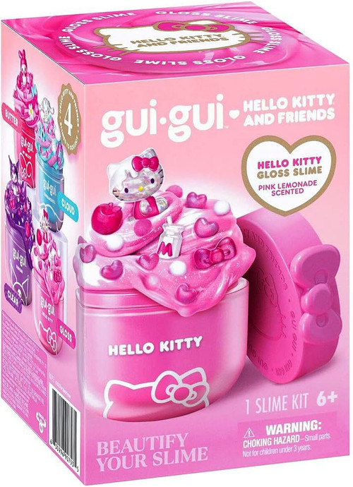 Gui-Gui Hello Kitty & Friends Slime Hello Kitty (GLOSS) Pack with Pink Lemonade Scent、ToyWiz、kayou