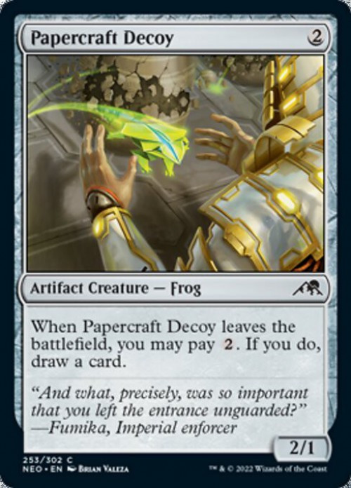 MtG Trading Card Game Kamigawa Neon Dynasty Common FOIL Papercraft Decoy #253、ToyWiz、kayou