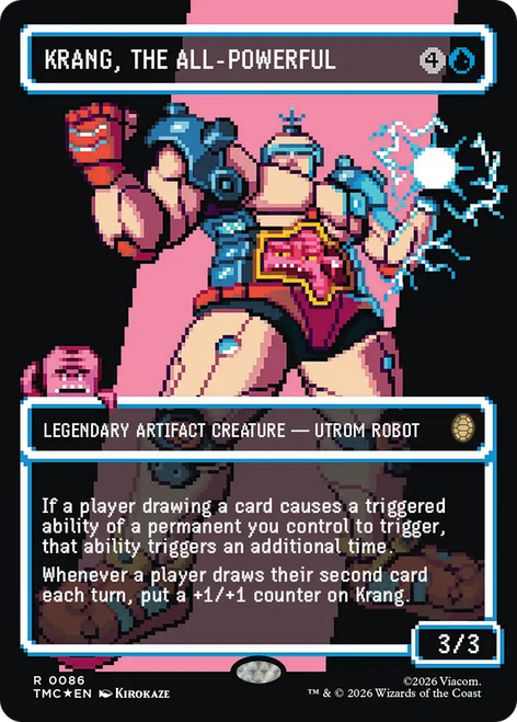 Krang, the All-Powerful (Borderless Pixel Surge Foil) | Teenage Mutant Ninja Turtles Eternal、Magic: The Gathering、kayou