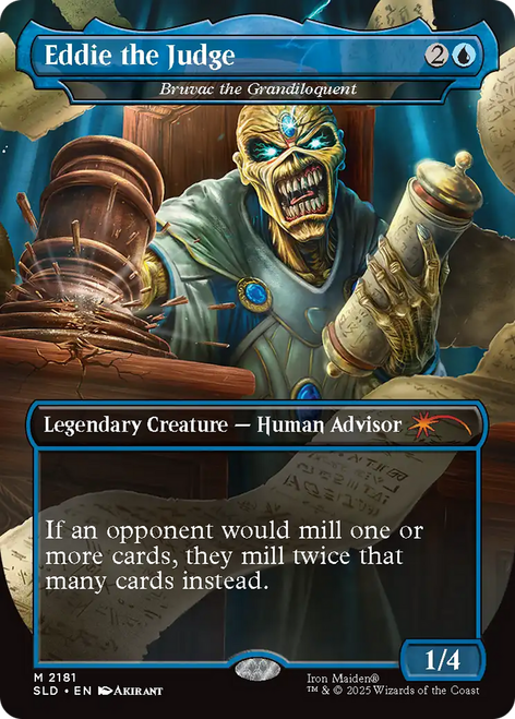 Bruvac the Grandiloquent Eddie the Judge (Secret Lair - Iron Maiden: Eddie Unchained) | Secret Lair Drops、Magic: The Gathering、kayou