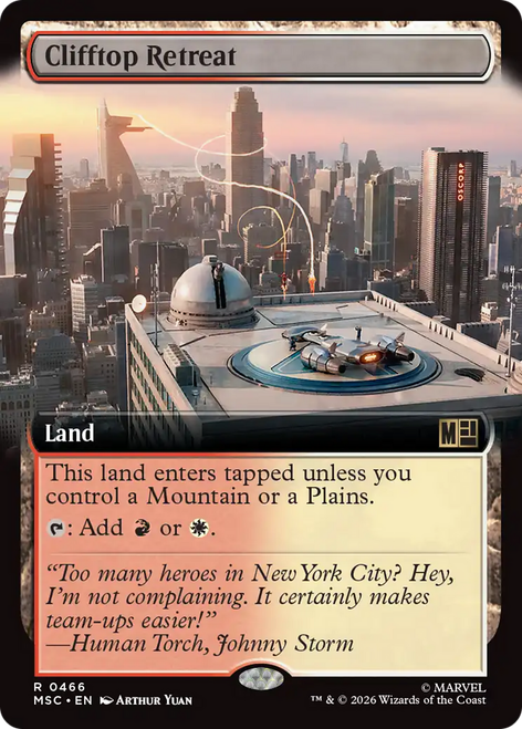 Clifftop Retreat (Extended Art) | Marvel Super Heroes Commander、Magic: The Gathering、kayou