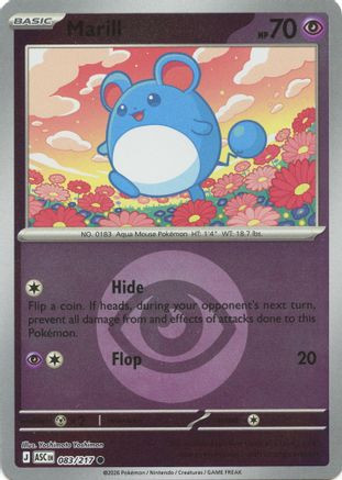 Marill - 083/217 (Energy Symbol Pattern) 83 - ME Ascended Heroes Reverse Holofoil、The Pokémon Company、kayou