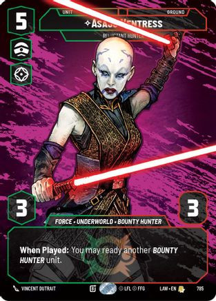 Asajj Ventress - Reluctant Hunter (Prestige) (785) - A Lawless Time、Fantasy Flight Games、kayou