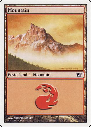 Mountain (346) (8ED-346) - 8th Edition Foil、Wizards of the Coast、kayou
