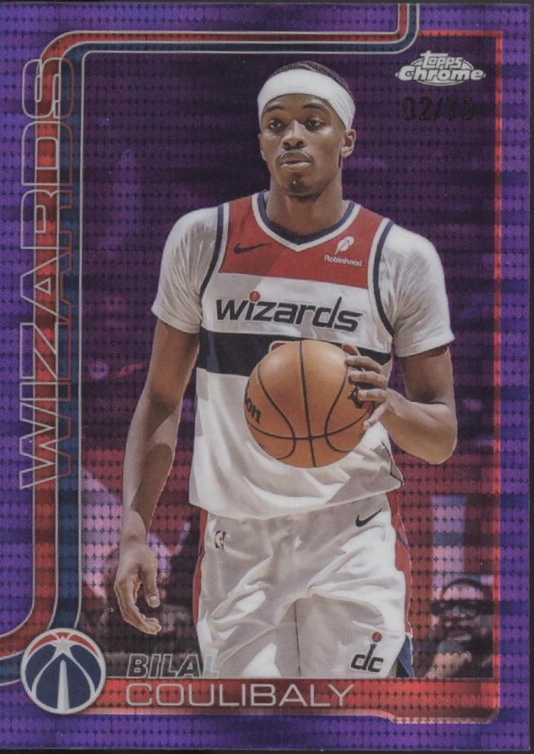 Bila Coulibaly 2025-26 Topps Chrome Purple Pulsar Refractor 02/75 #208、Collector Store LLC、kayou