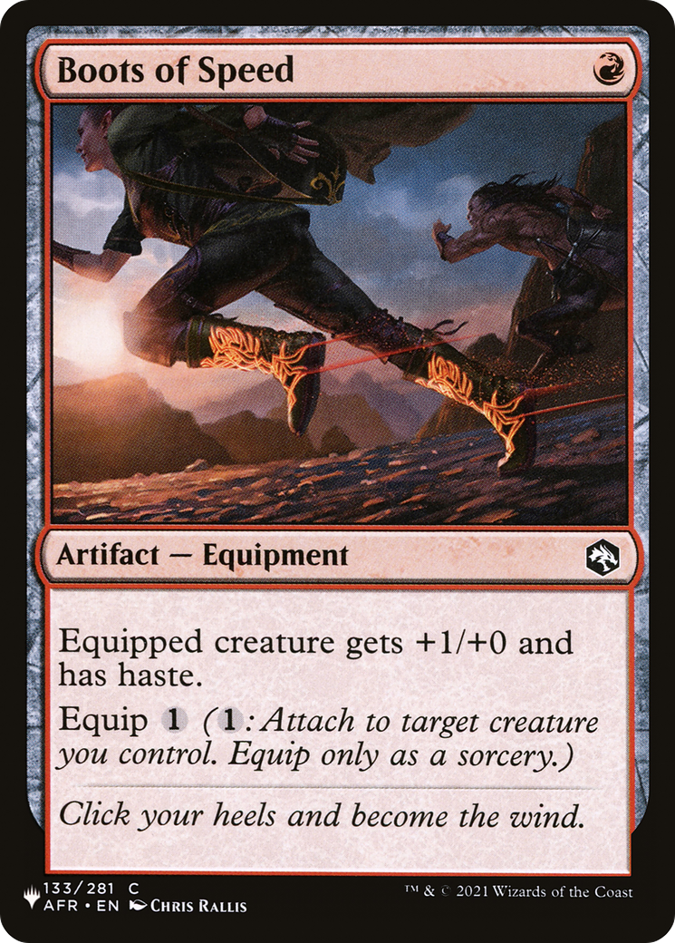 Boots of Speed (LIST-133/281) - The List、Wizards of the Coast、kayou
