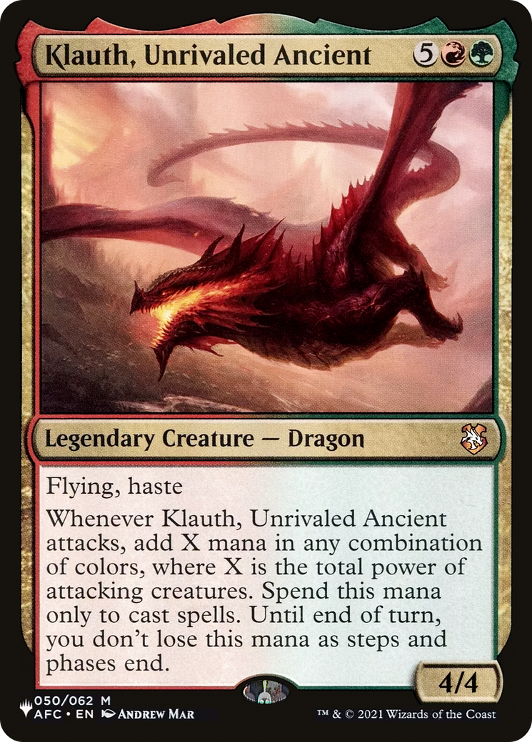 Klauth, Unrivaled Ancient (LIST-050/062) - The List、Wizards of the Coast、kayou