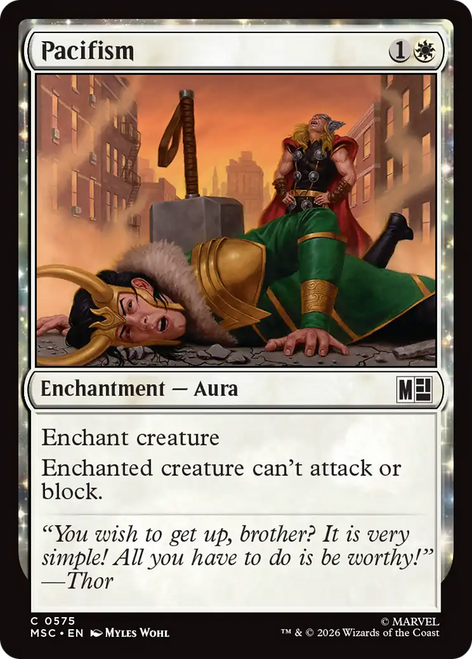 Pacifism (Foil) | Marvel Super Heroes Commander、Magic: The Gathering、kayou