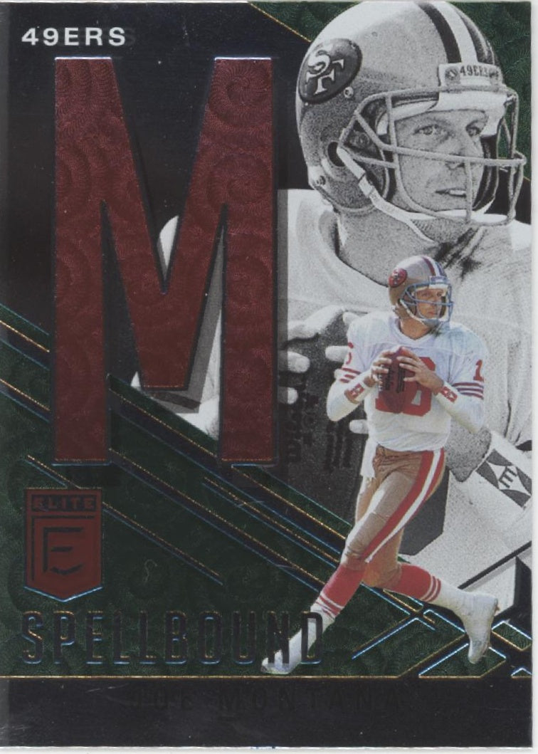 Joe Montana 2021 Panini Donruss Elite Spellbound 