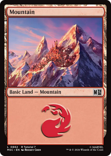 Mountain (#862) (Tutorial) | Marvel Super Heroes Commander、Magic: The Gathering、kayou