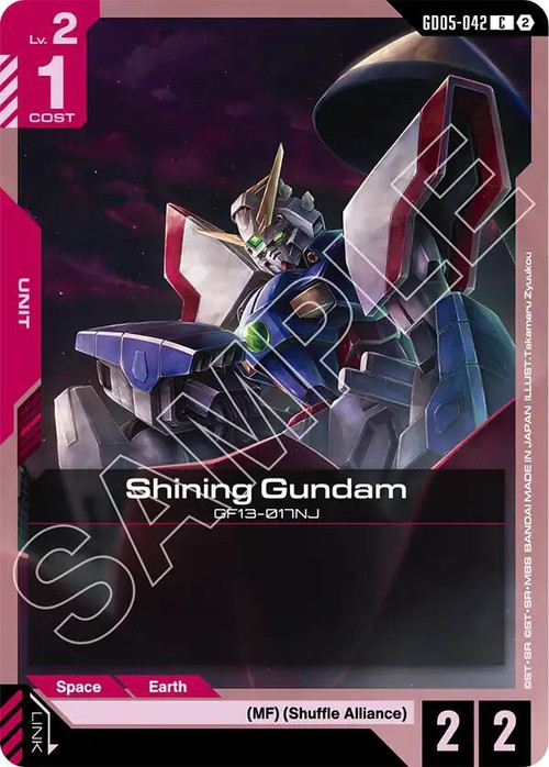 Trading Card Game Freedom Ascension Common Shining Gundam GD05-042、ToyWiz、kayou
