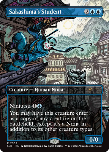 Sakashima's Student (Secret Lair - Featuring: Kevin Eastman Colors) | Secret Lair Drops、Magic: The Gathering、kayou