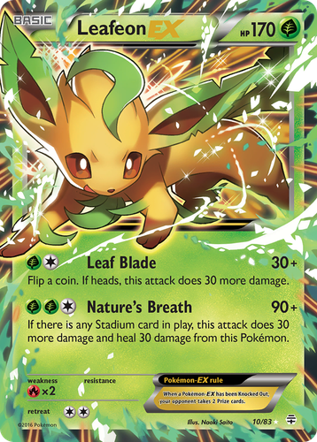Leafeon-EX 10/83 - Generations Holofoil (HP)、The Pokémon Company、kayou