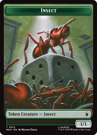 Marvel Super Heroes - Insect Token (Foil) | Marvel Super Heroes、Magic: The Gathering、kayou