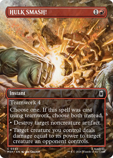HULK SMASH! (Borderless Scene Foil) | Marvel Super Heroes、Magic: The Gathering、kayou