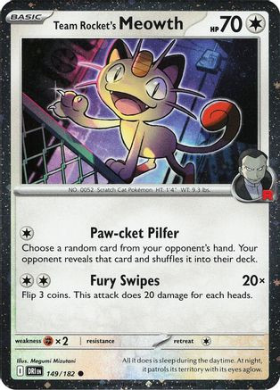 Team Rocket's Meowth (Cosmos Holo) 149 - Miscellaneous Cards Products Holofoil、The Pokémon Company、kayou