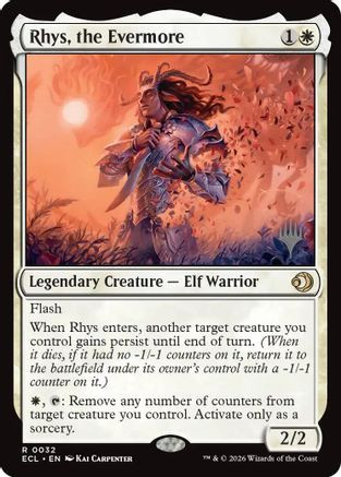 Rhys, the Evermore (PPECL-032) - Promo Pack: Lorwyn Eclipsed、Wizards of the Coast、kayou