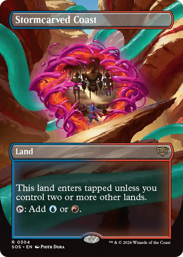 Stormcarved Coast (Borderless Art) | Secrets of Strixhaven、Magic: The Gathering、kayou