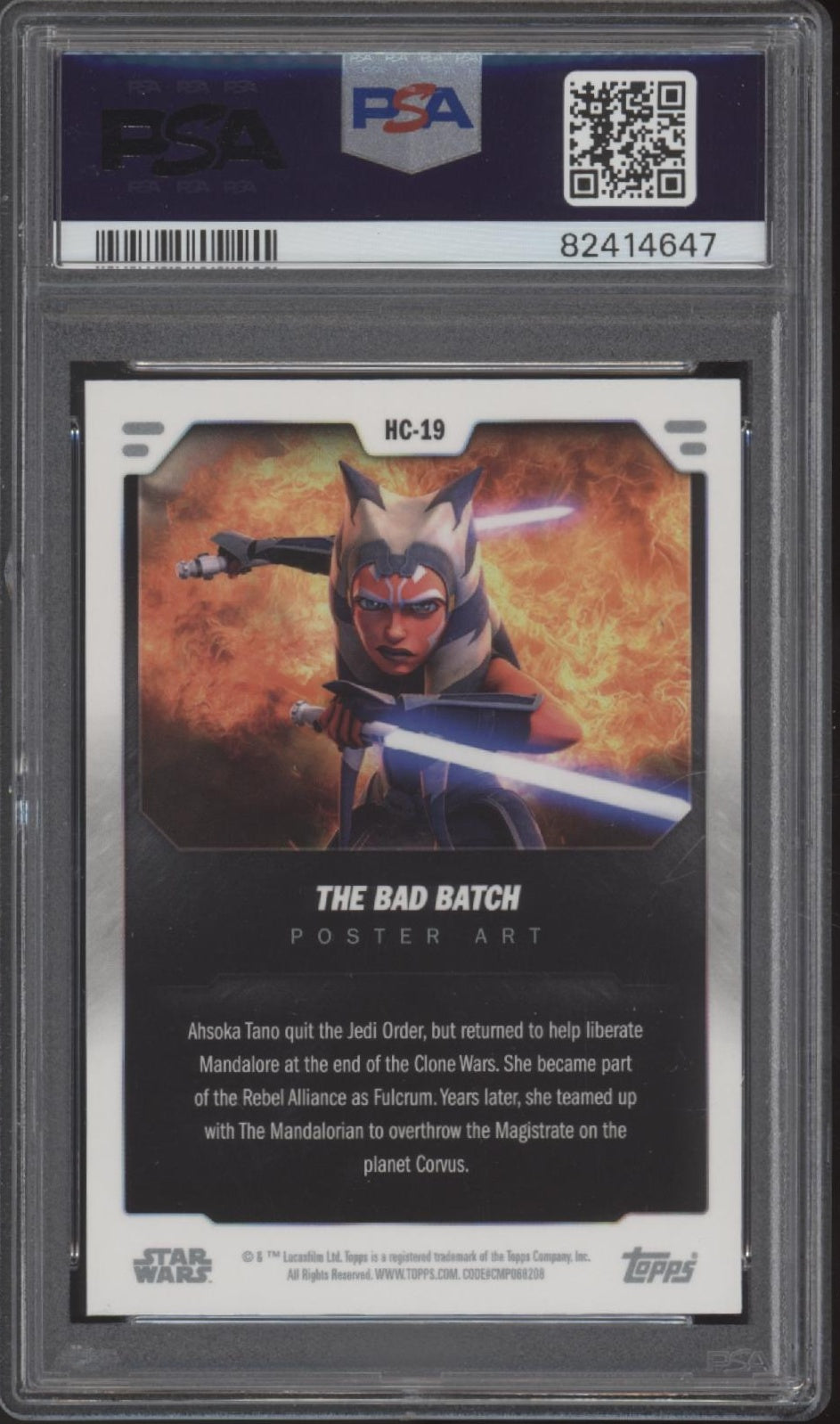 The Bad Batch 2023 Topps Star Wars Holograms Poster Art #HC19 PSA 8、Collector Store LLC、kayou