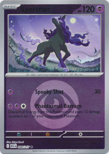 ME Ascended Heroes 098/217 Spectrier (Reverse Holo ENERGY SYMBOL)、Pokemon、kayou