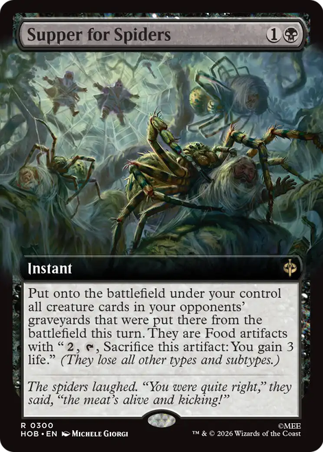 Supper for Spiders (Extended Art Foil) | The Hobbit、Magic: The Gathering、kayou