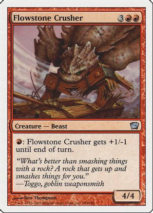 Flowstone Crusher (9ED-184) - 9th Edition、Wizards of the Coast、kayou