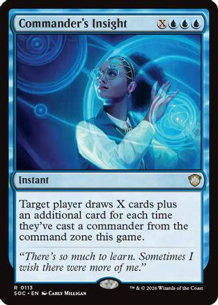 Commander's Insight (SOC-113) - Commander: Secrets of Strixhaven、Wizards of the Coast、kayou