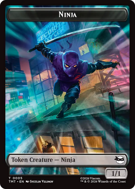 Teenage Mutant Ninja Turtles - Ninja Token (Foil) | Teenage Mutant Ninja Turtles、Magic: The Gathering、kayou