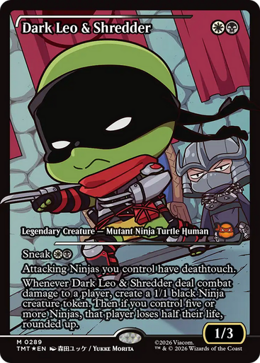 Dark Leo & Shredder (Japan Showcase Foil) | Teenage Mutant Ninja Turtles、Magic: The Gathering、kayou