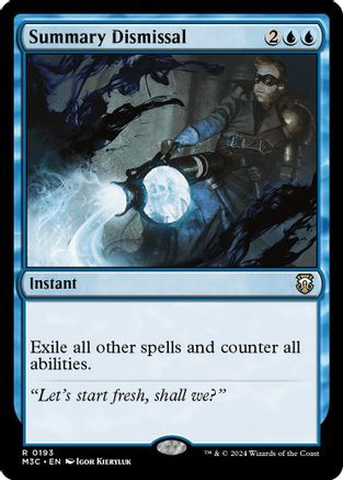 Summary Dismissal (Ripple Foil) (M3C-193) - Modern Horizons 3 Commander Foil、Wizards of the Coast、kayou