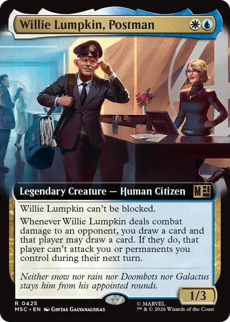 Willie Lumpkin, Postman (Extended Art) | Marvel Super Heroes Commander、Magic: The Gathering、kayou