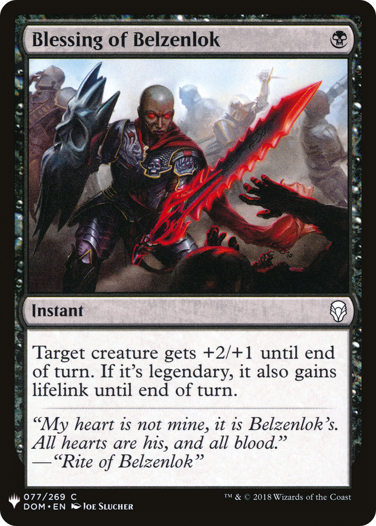 Blessing of Belzenlok (LIST-077) - The List、Wizards of the Coast、kayou