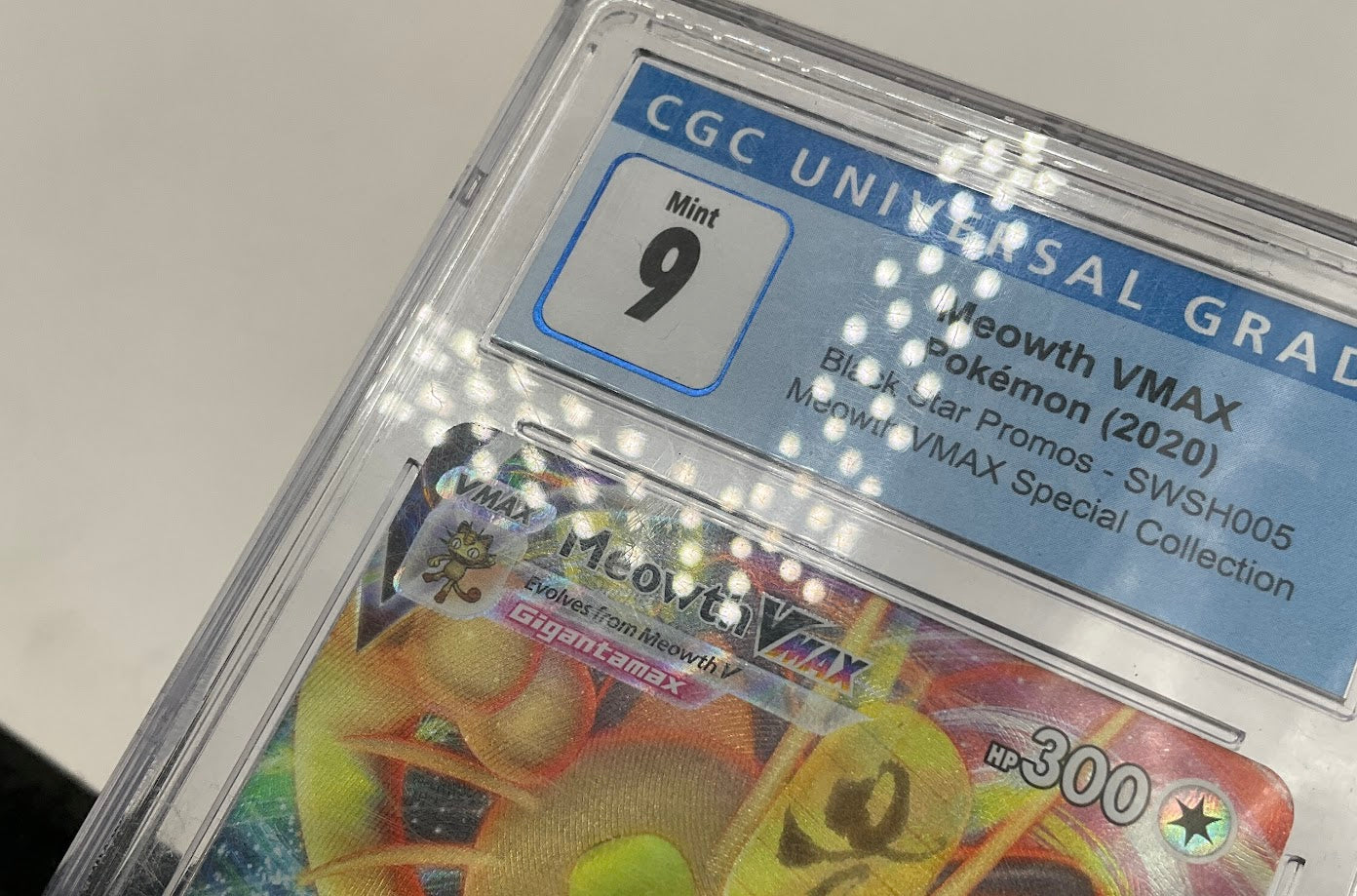 Meowth VMAX Pokemon Black Star Promo Special Collection #SWSH005 CGC 9、Collector Store LLC Gaming、kayou